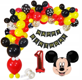 Balóny na párty - Bomby na 1. narodeniny Concell Mickey Mickey Mickey
