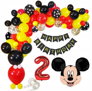 Balóny na párty - Balóniky pre narodeniny 2 rokov Mickey Mickey Mouse