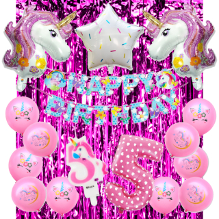 Balóny na párty - Balóny Narodeniny Set 5 Years Unicorn Pony