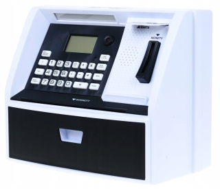 Pokladnička pre deti - ATMS Vzdelávacie piggy Bank. Poľské denominácie