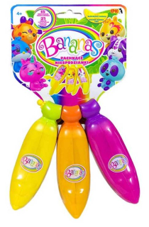 Banana Banány s voňavým prekvapením - tri balenie