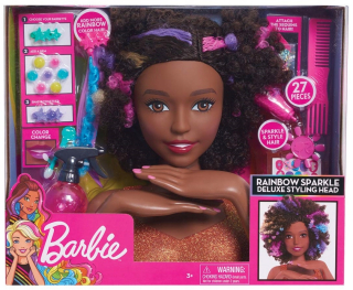 hlava Barbie Deluxe for česanie manikúra Delux