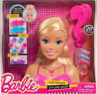 Barbie hlava pre styling + príslušenstvo 62535