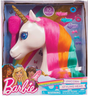 Barbie Konská hlava Unicorn Dúha