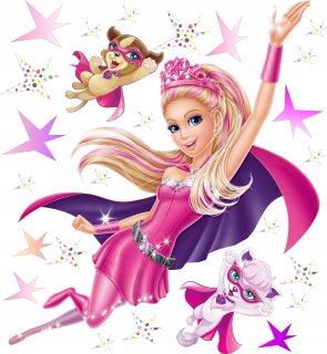 Detské samolepky na stenu - Barbie, samolepky na stenu