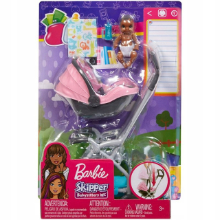 Barbie kočík pre bábiky Skipper - Mattel