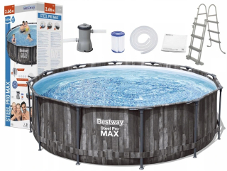 Bazén Bestway 10W1 rámu 366x100cm dreva 5614x