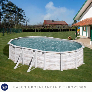 Kanadský záhradný bazén s oceľou GRE 500X300x132