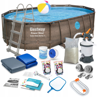 Pool Garden rámu 488x305x107 Bestway 18W1