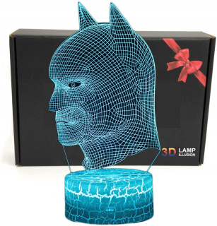 Nočná lampa do detskej izby - Batman Triproc nočná lampa LED Super držané 3D