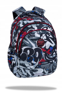 CoolPack viackomorový školský batoh, čierny, Odtiene zelenej, Odtiene žltej a zlatej, Multicolor 21 l
