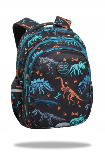 CoolPack viackomorový školský batoh čierny, Odtiene modrej, Odtiene oranžovej, Viacfarebné 21 l