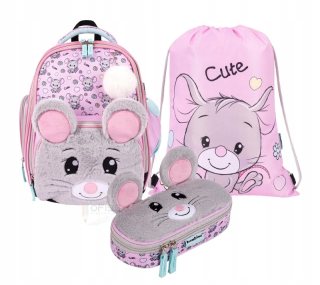 Viackomorový školský batoh Bambino Multicolor 22 l + 2 ďalšie produkty