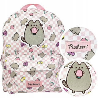 Jednokomorový školský batoh Pusheen Blueprint Odtiene ružovej, viacfarebný