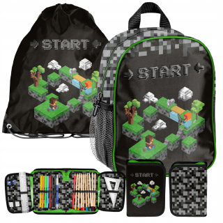 PREDŠKOLSKÝ BATOH PASO MINECRAFT START + 2 ďalšie produkty