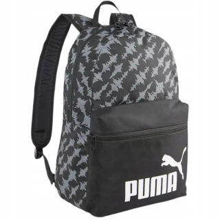 Jednokomorový školský batoh Puma čierny, Odtiene sivej a striebornej, 22 l