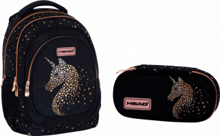 Batoh na hlavu Unicorn Školská taška Unicorn + puzdro na ceruzku na hlavu
