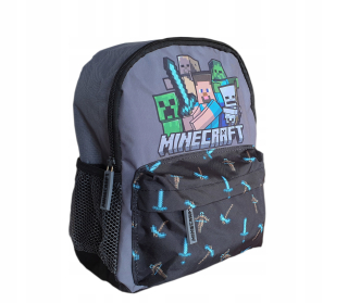 Jednokomorový batoh do škôlky Fashion UK GC-MNCT-298 Minecraft sivý
