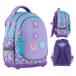 Viackomorový školský batoh Kite Shades of purple, 16 rokov