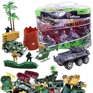 Vojenská základňa Soldier Army Tank Set