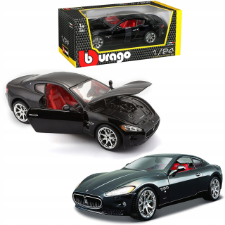 Autíčko pre deti - Bburago 1:24 Maserati Granturismo 01:24 Black Mode