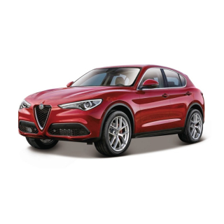 Autíčko pre deti - BBBBRAGO ALFA ROMEO STELVIO ČERVENÁ ČERVENÁ 1:24