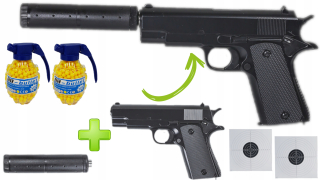 Pištoľ pre deti - Beretta Metal Gun na loptách tlmiče granát
