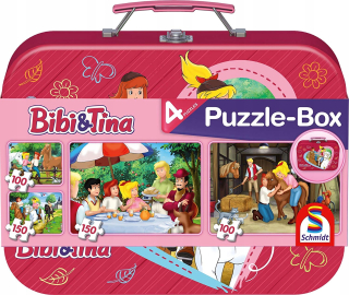 Bibi a Tina Puzzle-Box puzzle v kovovom kufríku