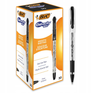 Čierne gélové pero BIC