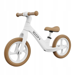 Icon Mini 12" balančný bicykel Biela, Hnedá