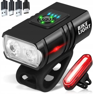 ARSA GO osvetlenie bicyklov DRŽÁK ZADNÉ SVETLO SVETLO PREDNÉ SVETLÁ USB COB 1000 lm akumulátor