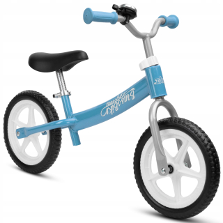 NELIK Brass 10" balančný bicykel, modrý