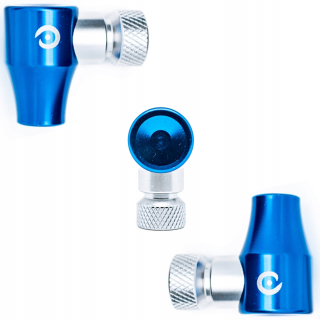Náplňová pumpa CO2 MOMUM QUICK CO2 INFLATOR BLUE PUMPA NA BICYKEL odtiene modrej