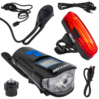 MalTrack 110423 osvetlenie na bicykel 300 lm USB
