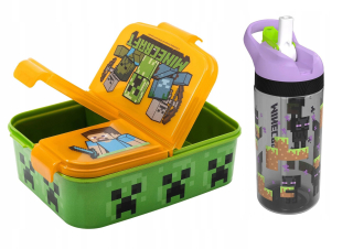 Stor 40420 Minecraft obedár 900 ml oranžovo-zelený