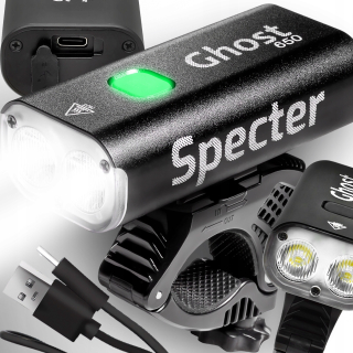 Osvetlenie bicykla Spectre Senzor šera 300 lm batéria