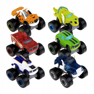 Rozprávkové autíčko - Blaze a Mega stroj 6 automobilov na mega set hnacie