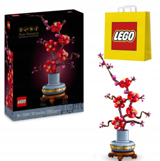 LEGO ICONS 10369 DARČEK PRE ŇU KYTICE KVETINA SLIVKOV + TAŠKA