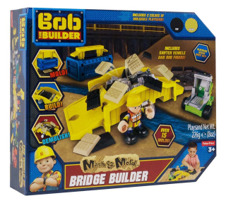 Kinetický piesok - BOB Builder DXP75 Oprava mosta Sand Kinetic