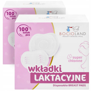 Bocioland biele jednorazové vložky 200 ks.