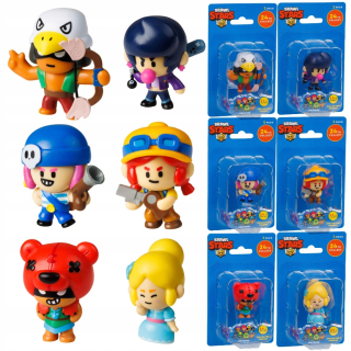 BRAWL STARS SÚPRAVA 6 figúrok BIBI + NITA + PIPER + BO + PENNY + JESSIE