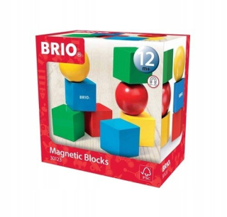 Stavebnica pre deti - Brio drevené Magnetické bloky