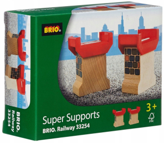 Dráha pre deti, stavebnica - BRIO Super Suporniki pod Tory 33254
