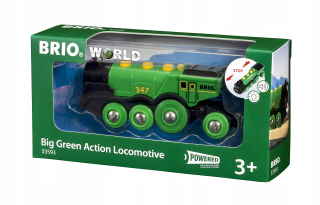 Dráha pre deti, stavebnica - Brio World Big Green Action Locomotive