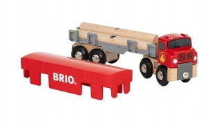 Dráha pre deti, stavebnica - Brio World Truck pre prepravu dreva