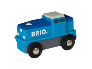 Dráha pre deti, stavebnica - Brio World Nákladné lokomotíva na batérie 33130