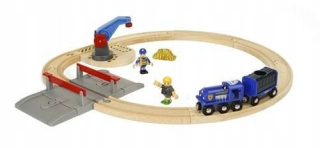 Dráha pre deti, stavebnica - Brio World Police Set Gold Transport