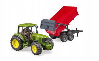 Traktor - Bruder 02057 Traktor John Deere s prívesom