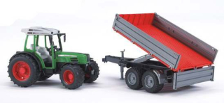 Traktor - Bruder 02104 Traktor Fendt Farmer s prívesom