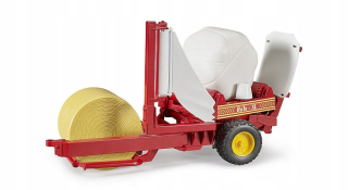 Traktor - Bruder 02122 obtekanie sena až 02121 Two ballotes